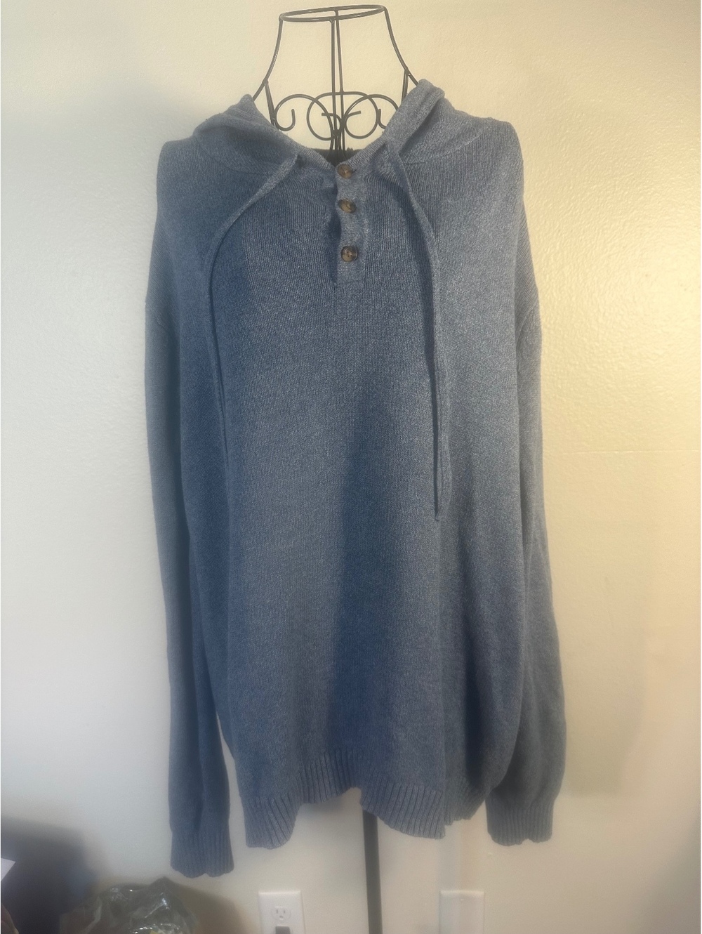 Blue Hooded Sweater Goodfellow & Co